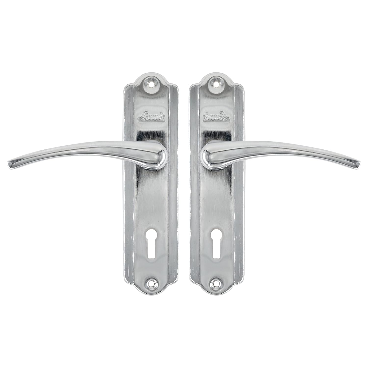 Link Regalia Mortise Lock Set with Key | 1001 Bullet Lock | Complete Set | BCP Finish